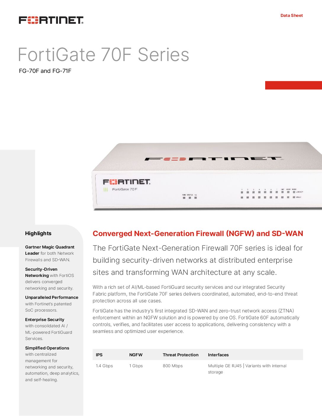 Thiết bị tường lửa Firewall Fortinet FortiGate 70F (FG-70F) - Ảnh 4